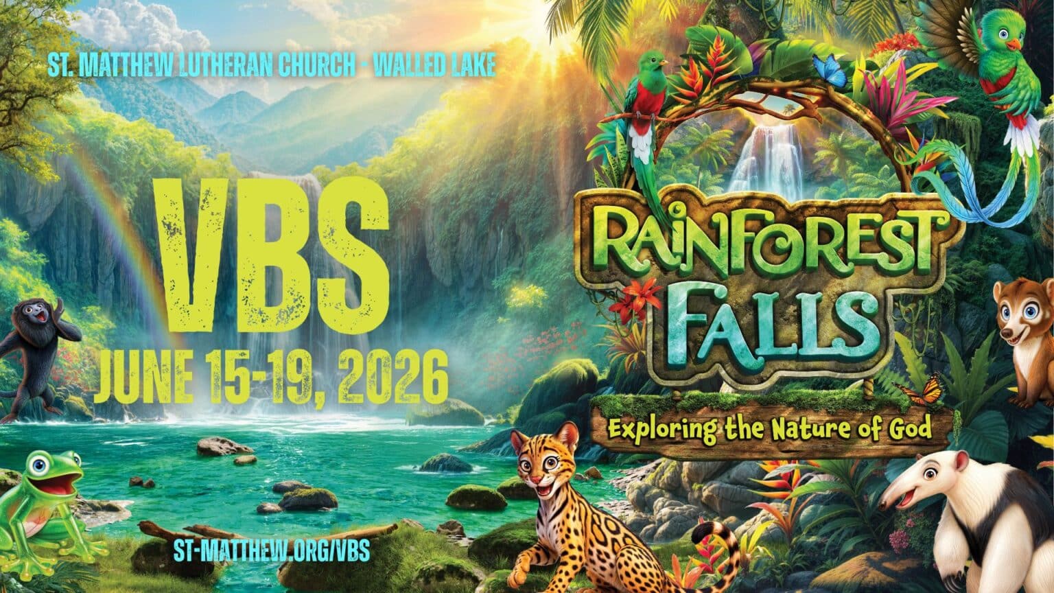 VBS 2026 - "Rainforest Falls" Vacation Bible School - St. Matthew ...